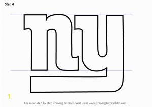 New York Giants Logo Coloring Page Learn How to Draw New York Giants Logo Nfl Step by Step