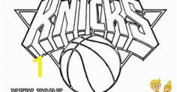 New York Knicks Coloring Pages Houston Rockets Logo Nba Coloring Pages