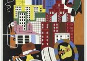 New York Mural Stuart Davis Beautiful Empire State Building Artwork for Sale Posters and Prints