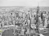 New York Skyline Mural Black and White Dining Room Wall Murals