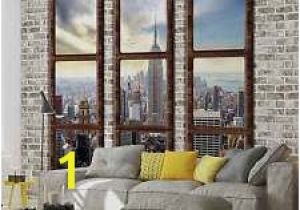 New York Skyline Window Wall Mural 46 Best Window Mural Images