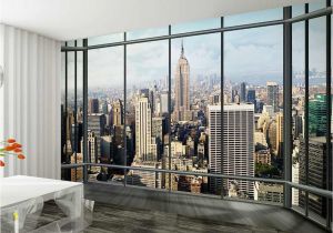 New York Skyline Window Wall Mural New York Skyline Wallpaper Mural Wallpapersafari