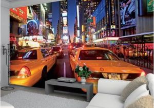 New York Taxi Wall Mural New York Times Square Wallpaper Mural Wallpaper Mural at Allposters