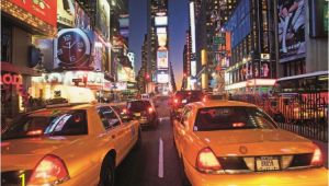 New York Times Square Wall Mural Fototapete Tapete New York Times Square Taxi Bei Europosters Kostenloser Versand