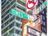 New York Times Square Wall Mural Image Of A Street Sign for Times Square New York Wall Mural