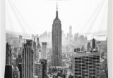 New York Wall Mural Black and White New York City Wall Tapestry by Studio Laura Campanella