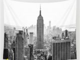 New York Wall Mural Black and White New York City Wall Tapestry by Studio Laura Campanella