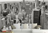 New York Wall Mural Black and White Retro Nostalgic New York Black and White 3d City sofa Tv Background Wall Decoration Wallpaper Bars Hotels Living Room Wall Paper Mural Wallpapers