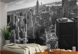 New York Wall Mural by Robert Harrison New York City Skyline Black White Wallpaper Wall Mural