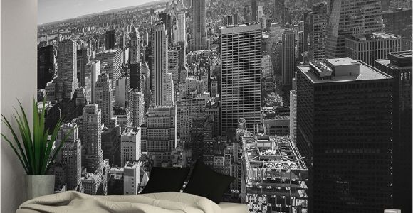 New York Wall Mural by Robert Harrison New York City Skyline Black White Wallpaper Wall Mural