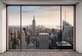 New York Wall Mural Wallpaper Vlies Fototapete Penthouse In New York