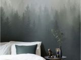 Next Wall Murals Deep Green Ombre forest Wall Mural In 2019