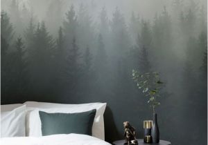 Next Wall Murals Deep Green Ombre forest Wall Mural In 2019