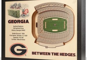 Nfl Stadium Wall Murals Georgia Bulldogs 25 Layer Wooden Replica Stadiumview 3d Wall Art