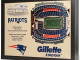 Nfl Stadium Wall Murals New England Patriots Wooden 25 Layer Stadiumview 3d Wall Art