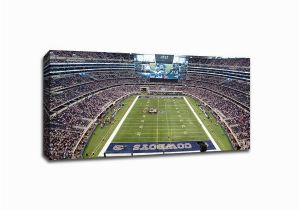 Nfl Stadium Wall Murals Shop Dallas Nfl 40×22 Gallery Wrapped Canvas Wall Art Free