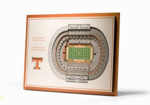 Nfl Stadium Wall Murals Tennessee Volunteers 5 Layer Wooden Replica Stadiumview 3d Wall Art