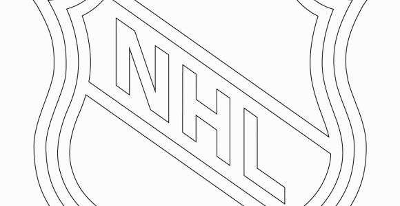 Nhl Hockey Coloring Pages to Print Nhl Logo Coloring Page