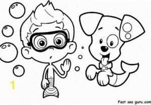 Nick Jr Coloring Pages Printable Bubble Guppies Printable Coloring Sheets