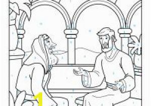 Nicodemus Coloring Page Bible Coloring Pages for Kids