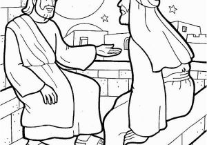 Nicodemus Coloring Page Nicodemus Coloring Page