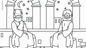 Nicodemus Coloring Page Nicodemus Meets Jesus Coloring Pages