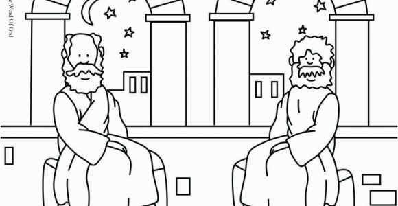 Nicodemus Coloring Page Nicodemus Meets Jesus Coloring Pages
