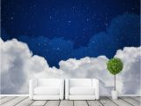 Night Sky Wall Mural Night Sky Wallpaper Galaxy Wallpaper Custom 3d Clouds
