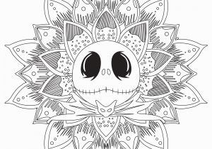 Nightmare before Christmas Adult Coloring Pages Jack Skellington Mandala M&alas Adult Coloring Pages