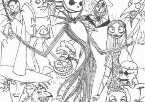 Nightmare before Christmas Adult Coloring Pages Nightmare before Christmas Coloring Pages Part 3