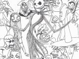 Nightmare before Christmas Characters Coloring Pages the Nightmare before Christmas Coloring Page