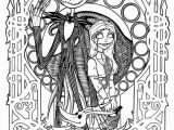Nightmare before Christmas Halloween Coloring Pages for Adults Free Printables Nightmare before Christmas Coloring Pages