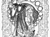 Nightmare before Christmas Printable Coloring Pages Jack and Sally Coloring Pages Awesome Coloring Pages Nightmare