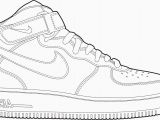 Nike Air force 1 Coloring Page Air force 1 Nike Shoes Coloring Pages