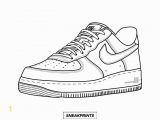 Nike Air force 1 Coloring Page Free Sneakprints Sneaker Coloring Pages – Sneakprints