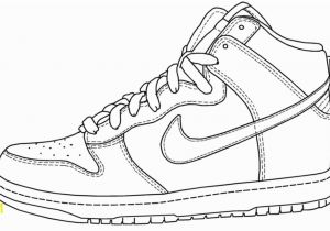 Nike Air force 1 Coloring Page Nike Air force Coloring Pages Shoes