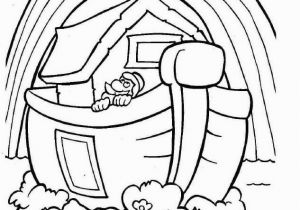 Noah S Ark and Rainbow Coloring Pages Noah