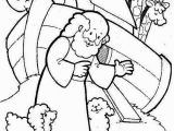 Noah S Ark Coloring Pages for Preschoolers Two Cute Sheeps and Noah In Front Of Noahs Ark Coloring