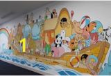 Noah S Ark Wall Mural Kit 8 Best Church Nursery Images