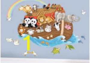 Noah S Ark Wall Mural Kit Animal Wall Decals Murals & Jungle Safari Wall Stickers