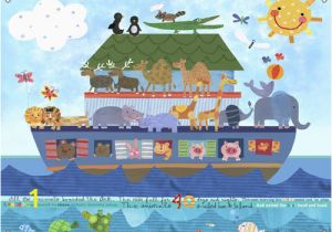 Noah S Ark Wall Mural Kit Noah S Ark Kids Mural by Oopsy Daisy