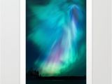 Northern Lights Wall Mural Big Beautiful northern Lights Art Print by Juhku