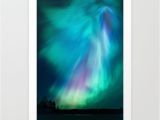 Northern Lights Wall Mural Big Beautiful northern Lights Art Print by Juhku