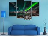 Northern Lights Wall Mural northern Lights Aurora Borealis 4 Piece Canvas Wall Art Wallpaper Mural Design Artwork Poster Decor Print Gift Painting