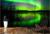 Northern Lights Wall Mural northern Lights Mirror