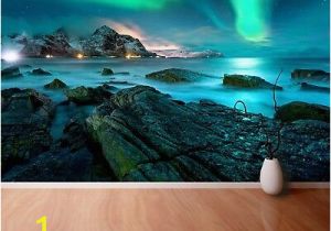 Northern Lights Wall Mural Wall Mural Photo Wallpaper Xxl northern Lights Aurora