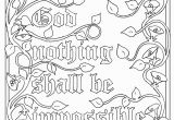 Nothing is Impossible with God Coloring Pages Coloring Pages for Kids by Mr Adron Luke 1 37 Print and