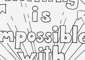 Nothing is Impossible with God Coloring Pages Coloring Pages for Kids by Mr Adron Nothing is