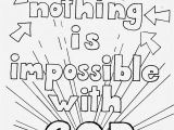 Nothing is Impossible with God Coloring Pages Coloring Pages for Kids by Mr Adron Nothing is