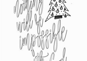 Nothing is Impossible with God Coloring Pages Free Advent Coloring Page for Nothing Will Be Impossible